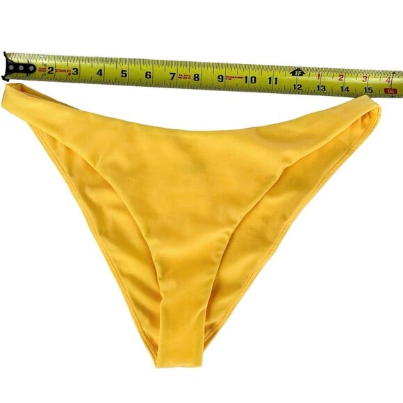 Lovers and Friends Revolve Zisa Bikini Set Yellow NWT Top XL EUC Bottom L Beach - Picture 6 of 16
